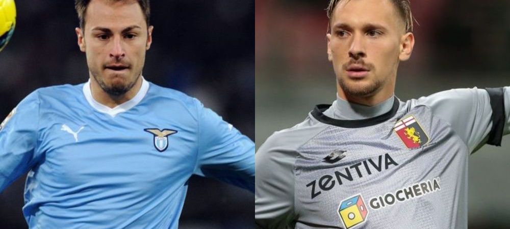 <span style="color:#f00;">"Radu x 2" Imagine de colectie dupa Genoa - Lazio!</span> Cei doi Radu ai Romaniei au facut schimb de tricouri | FOTO