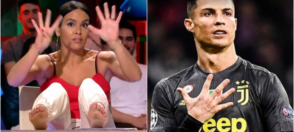 <span style="color:#f00;">O prezentatoare spaniola s-a dezlantuit la adresa lui Ronaldo! </span>Si-a pus picioarele pe masa si i-a transmis un mesaj: "Uite, eu iti arat 19 degete! E urat, nu?!"