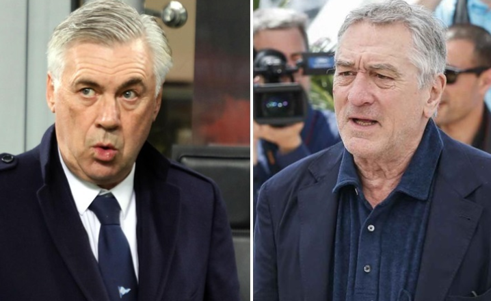 Clauza traznita in contractul lui Ancelotti: <span style="color:#f00;">patronul lui Napoli e obligat sa i-l prezinte pe De Niro :)</span>