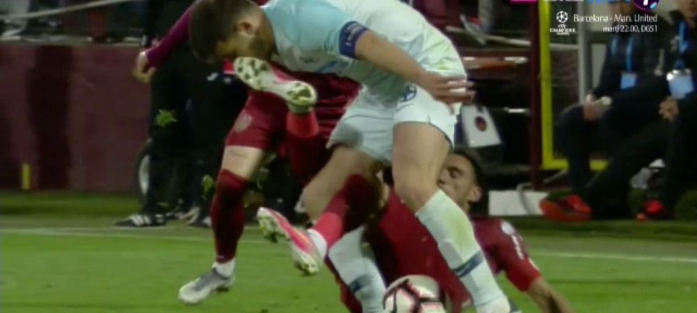 <span style="color:#f00;">CFR - FCSB | Camora i-a dat cu PICIORUL IN FATA lui Filip sub ochii lui Kovacs!!! </span>Merita eliminat?