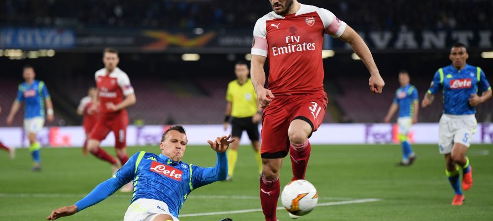 <span style="color:#f00;">Arsenal - Valencia si Eintracht - Chelsea sunt semifinalele Europa League</span> | Hategan i-a anulat 2 goluri lui Napoli, Slavia a reusit un meci fabulos pe Stamford Bridge si a sperat la calificare
