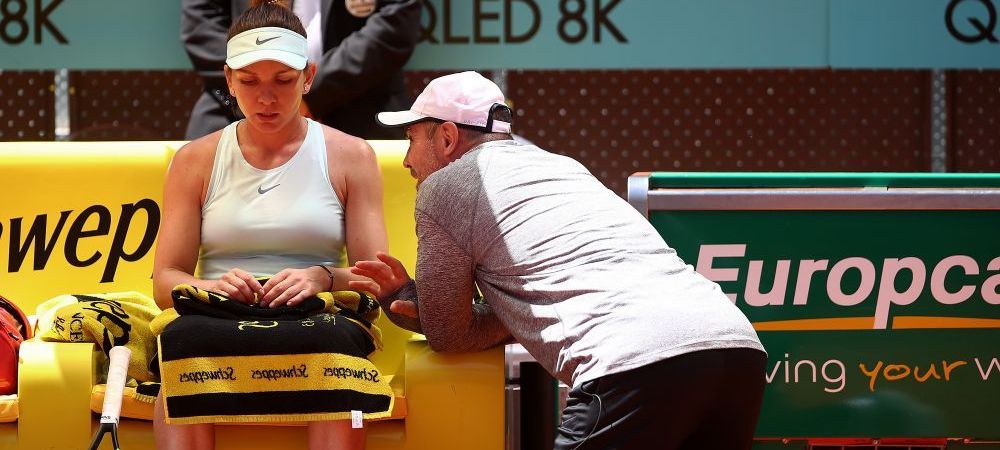 Simona Halep, semifinale Madrid 2019:<span style="color:#f00;"> Interventia lui Daniel Dobre din meciul cu Barty le-a amintit fanilor de Cahill.</span> Ce i-a transmis
