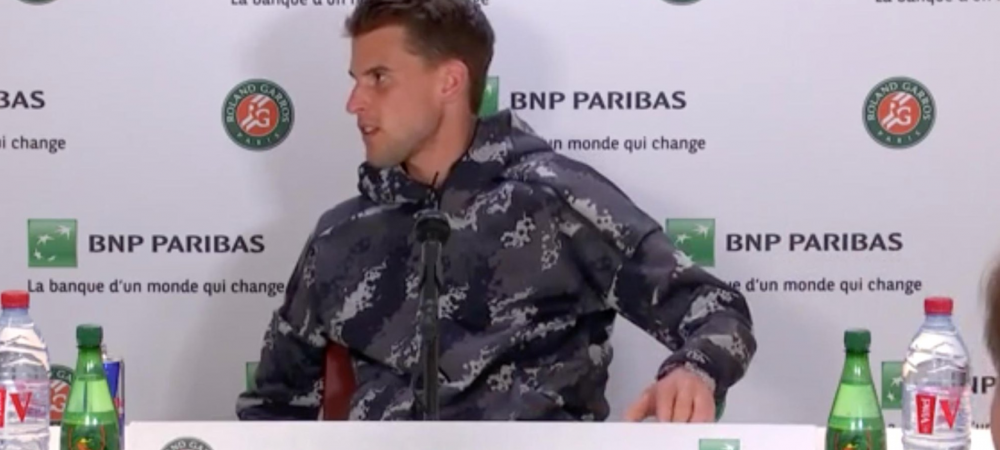 ROLAND GARROS 2019 | <span style="color:#f00;">"Ba! Ce dracu?! Va bateti joc de mine?!" Scandal monstru la Paris, dupa ce Thiem a fost dat afara de la conferinta de presa de Serena Williams</span>