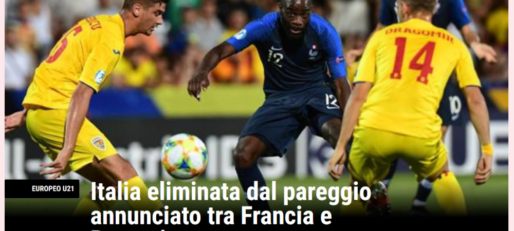 Italia Eliminata Dupa Un Rezultat Anuntat Reactiile Italienilor Dupa Egalul Dintre Romania Si Franta Ce Au Putut Sa Scrie Dupa Meci Sport Ro