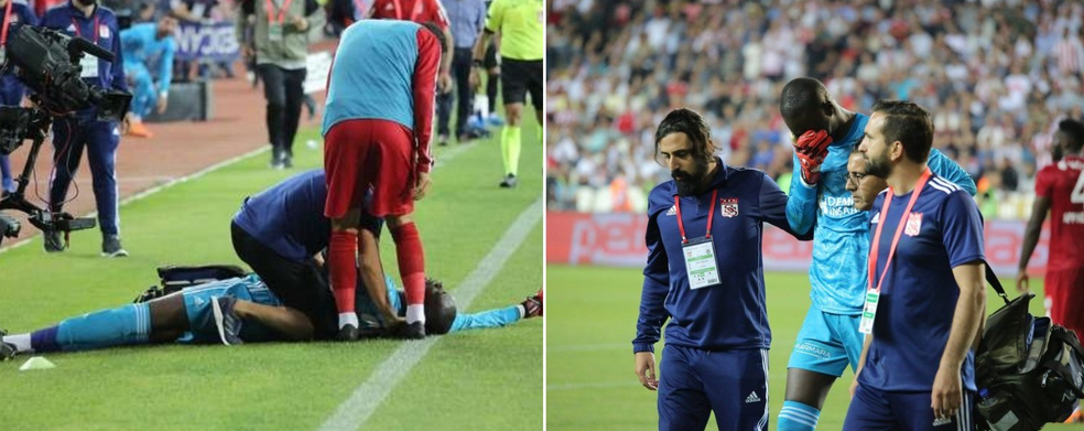 <span style="color:#f00;">Cutremurator! Imagini greu de urmarit pe terenul de fotbal!</span> Un jucator s-a prabusit si a fost dus de urgenta la spital! <span style="color:#f00;">Faza care a avut loc sub ochii unui roman</span>