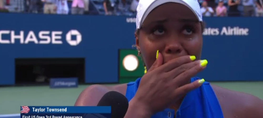 <span style="color:#f00;">Taylor Townsend a izbucnit in plans dupa ce a eliminat-o pe Simona Halep de la US Open! </span>Imagini incredibile si un discurs emotionant: "Meciul asta mi-a aratat ca pot!"