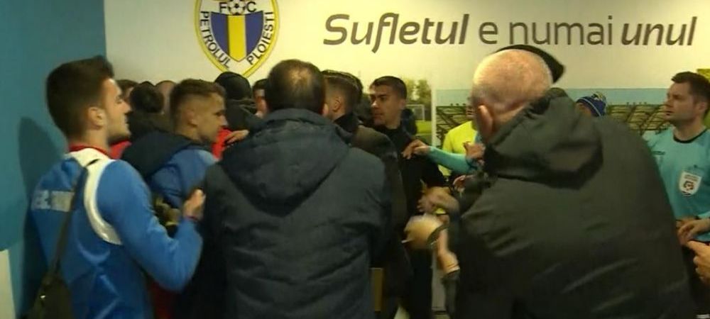 <span style="color:#f00;">Incidente GRAVE la Petrolul - Farul!</span> Cele doua echipe s-au batut pe tunelul de la vestiare dupa meci