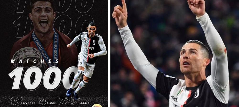 CR 1000! Cifrele incredibile ale lui Cristiano Ronaldo dupa 1.000 de meciuri oficiale jucate