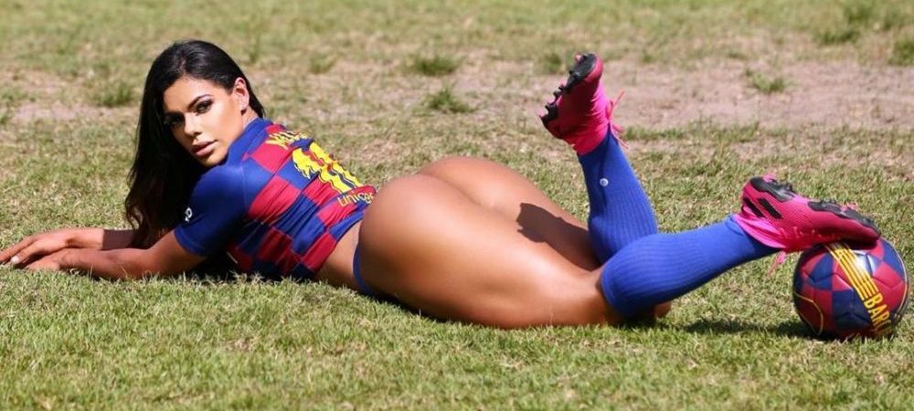 <span style="color:#f00;">VINDE TOT! Miss BumBum scoate la licitatie colectia de tricouri cu Messi pentru a cumpara masti si dezinfectant!</span> Campania modelului impotriva COVID-19