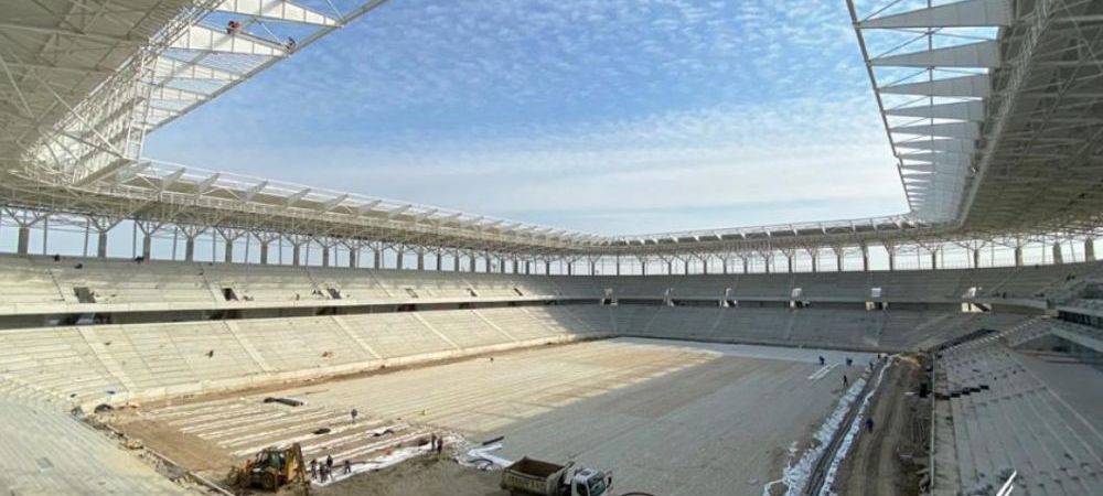 <span style="color:#f00;">Stadionul din Ghencea se apropie de finalizare!</span> Se monteaza tabela, iar contructia este realizata in stil englez