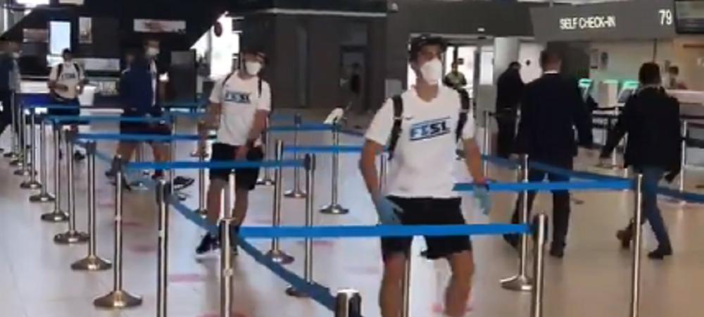 <span style="color:#f00;">Fotbalistii de la Slovan Liberec, EUFORICI dupa victoria cu FCSB! Au facut spectacol pe aeroport la plecarea spre Cehia!</span> Imagini amuzante