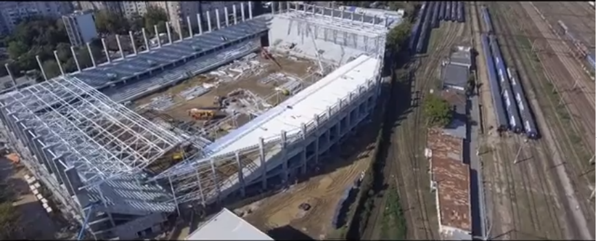 Arena din Giulesti prinde contur!<span style="color:#f00;"> Imagini SPECTACULOASE cu noul stadion al rapidistilor</span>