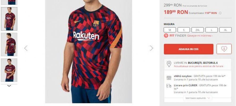<span style="color:#f00;">Tricouri cu Barcelona si Real Madrid, reduse cu aproape 40%, la 189.99 LEI! Oferte irezistibile pe Fashion Days cu acesoriile echipelor favorite:</span> vezi colectia de Black Friday