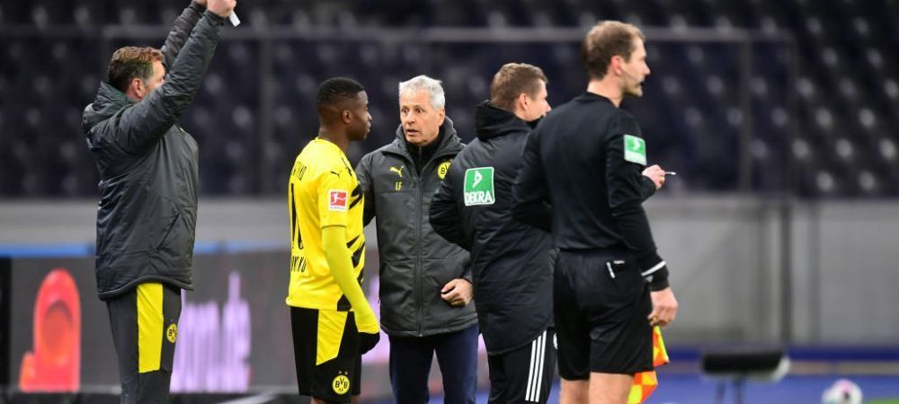 Debut pentru ISTORIE! Bijuteria lui Dortmund, trimis pe teren in locul bestiei Haaland! Moukoko, cel mai tanar jucator din istoria Bundesliga - SPORT.RO