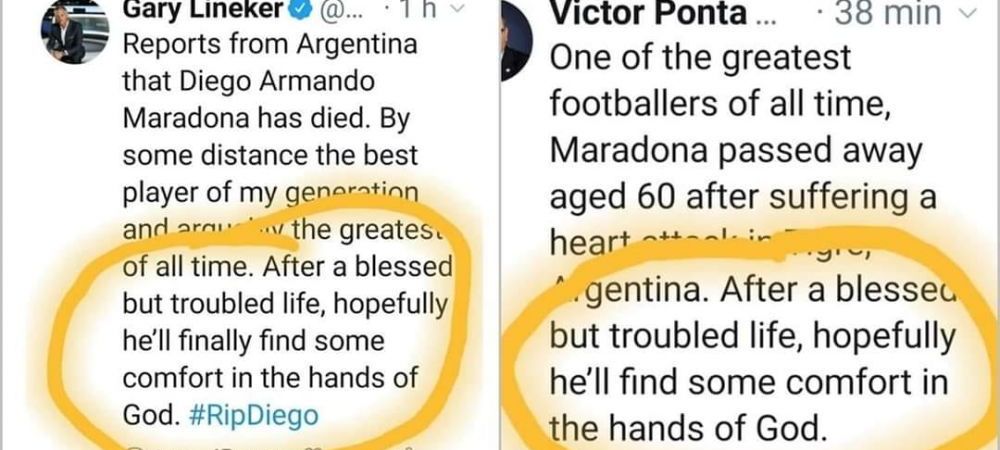 <span style="color:#f00;">Victor Ponta, COPY-PASTE!</span> A furat din mesajul pentru Maradona! Incredibil cum a fost prins