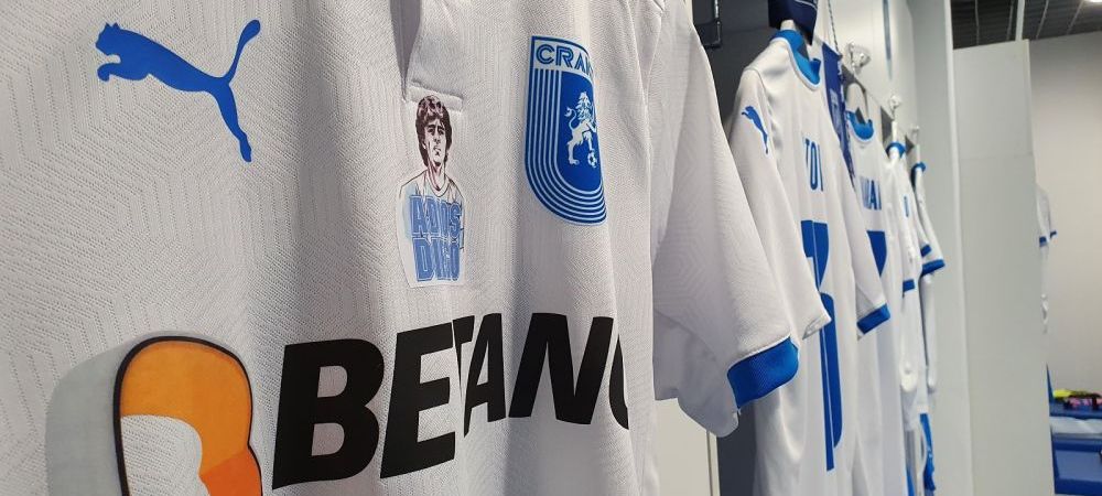 <span style="color:#f00;">Universitatea Craiova, omagiu pentru Maradona la meciul cu Spartac! </span>Cum vor arata tricourile oltenilor 