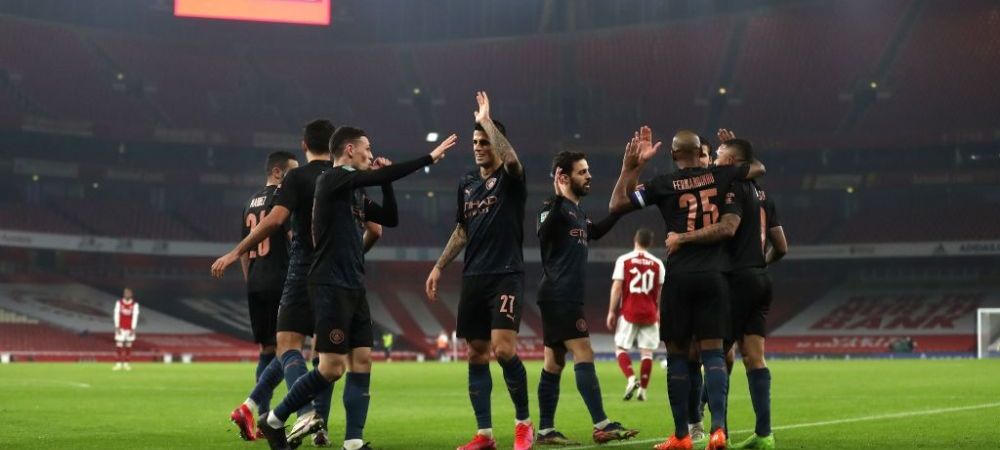 Manchester City DEFILEAZA in Cupa Ligii! <span style="color:#f00;">A zdrobit-o pe Arsenal care e in CADERE LIBERA in Anglia</span>