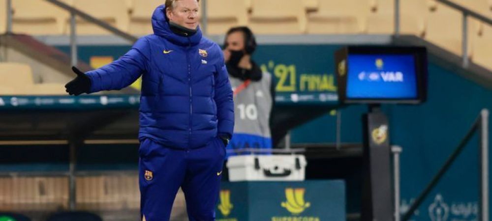 <span style="color:#f00;">Reactia lui Koeman dupa infrangerea din Supercupa Spaniei: "Suntem pe drumul cel bun!"</span> Cum a comentat cartonasul rosu incasat de Messi