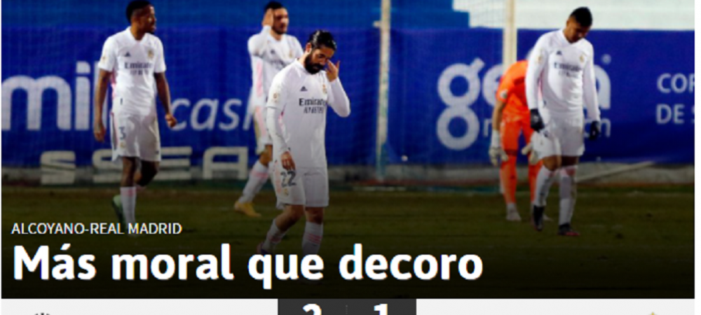 "Ce rusine pentru Madrid!" <span style="color:#f00;">Reactia presei din Spania dupa UMILINTA suferita de campioana Spaniei in fata unei echipe ANONIME</span>
