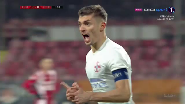 <span style="color:#f00;">Adio, Man! Tanase e GOLGETERUL Romaniei dupa ce i-a dat electrosocul lui Dinamo in minutul 8</span>! A ajuns la 15 goluri in acest sezon