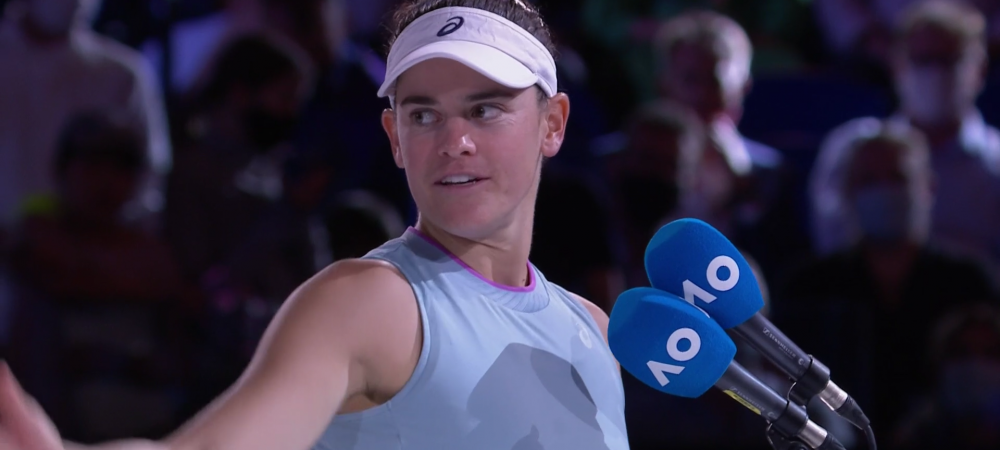 <span style="color:#f00;">"Mama, stiu ca esti in fata televizorului si plangi acum!" | </span>Reactie emotionanta a invinsei din finala Australian Open, Jennifer Brady in cadrul ceremoniei de premiere