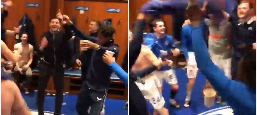<span style="color:#f00;">Gerrard s-a DEZLANTUIT in vestiarul lui Rangers! Imaginile pe care nu credeai ca le vezi vreodata!</span> Cum s-au distrat Ianis Hagi si coechipierii dupa victoria uriasa