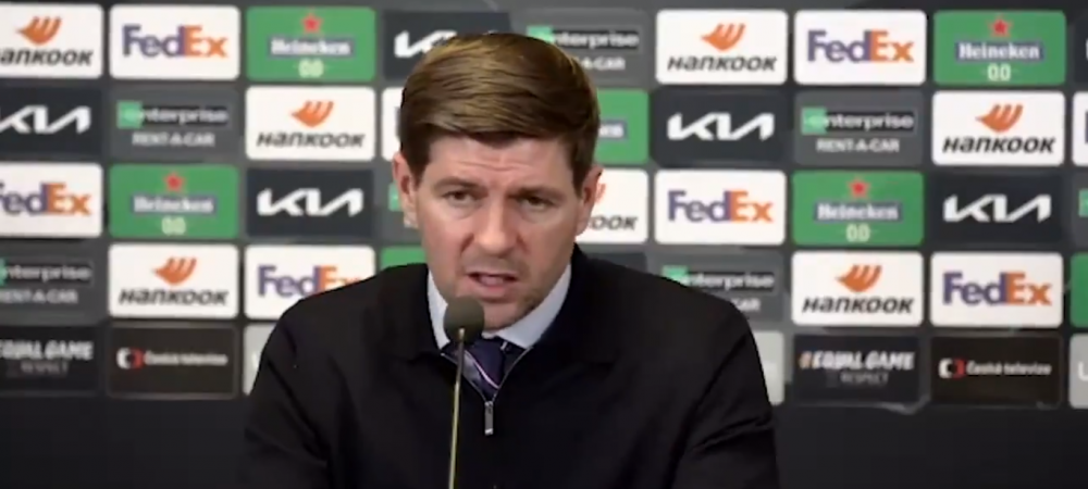 Gerrard, SPERIAT de Stanciu!<span style="color:#f00;"> "Ne-au socat!"</span> Ce a spus antrenorul lui Rangers dupa egalul cu Slavia Praga