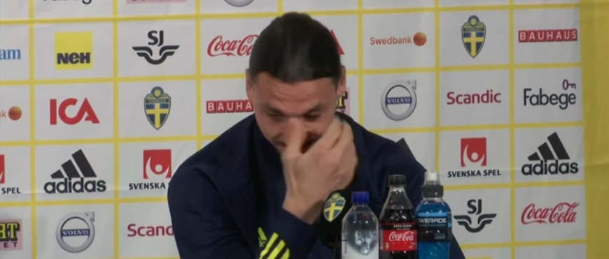 Zlatan a inceput sa PLANGA in fata presei!<span style="color:#f00;"> "Nu e bine ca ma intrebi asta!" </span>Moment ireal in conferinta! Reactia i-a socat pe toti cei prezenti