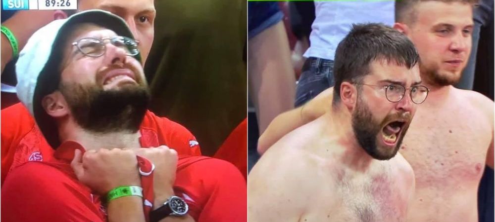 Suporterul elvetian devenit viral pe internet, <span style="color:#f00;">identificat de televiziunea din Elvetia si recompensat cu premii colosale</span>