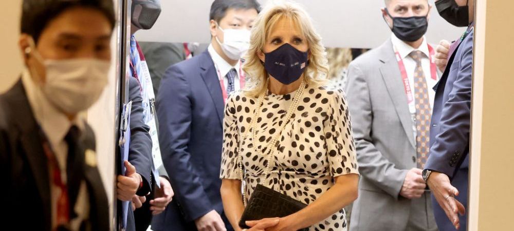 Jill Biden, <span style="color:#f00;">apariție spectaculoasă la ceremonia de deschidere</span> a Jocurilor Olimpice de la Tokyo FOTO 