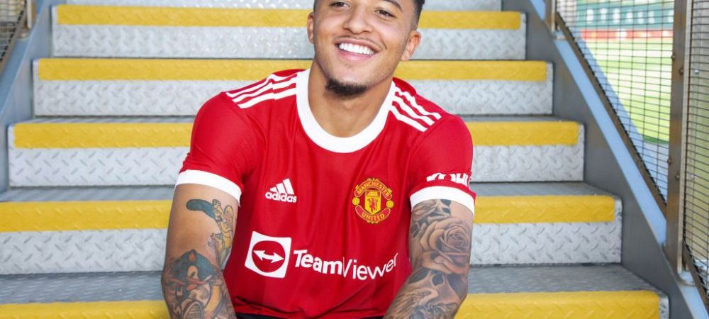 Jadon Sancho a fost prezentat în mod oficial la Manchester United. <span style="color:#f00;">Primele imagini în tricoul "Diavolilor roșii" FOTO</span>