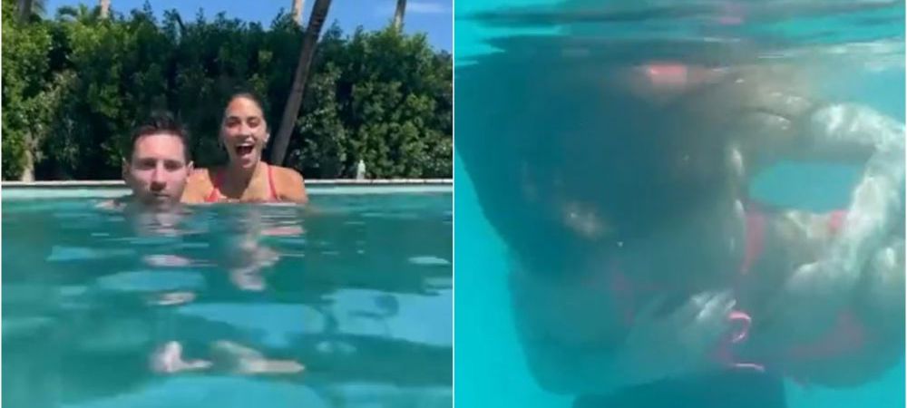 <span style="color:#f00;">Soția lui Messi a făcut senzație la piscină!</span> Toți s-au uitat la slipul minuscul purtat la piscină