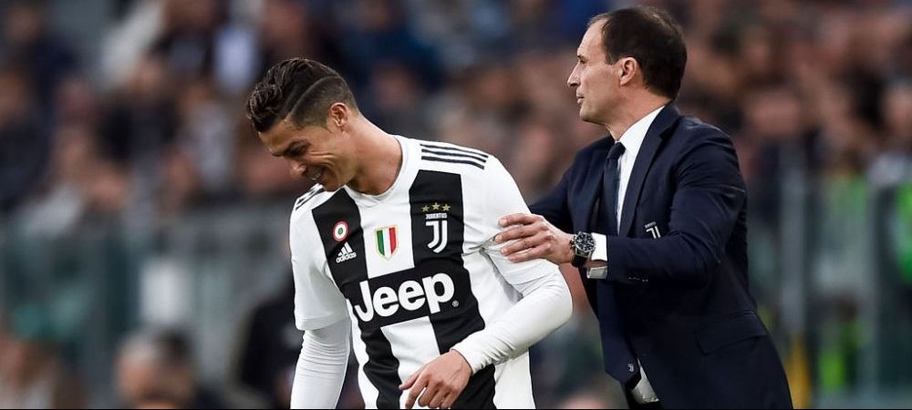 Prima conferință de presă a lui Allegri de când s-a întors la Juventus! <span style="color:#f00;">Ce a spus despre viitorul lui Cristiano Ronaldo</span>
