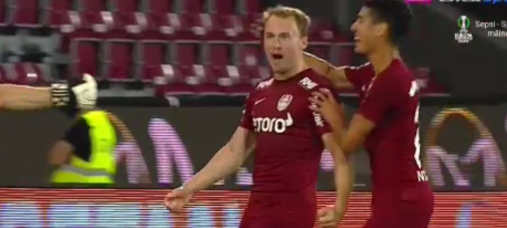 Moment de magie la Cluj! <span style="color:#f00;">Sigurjonsson, gol fabulos marcat din lovitură liberă! </span>