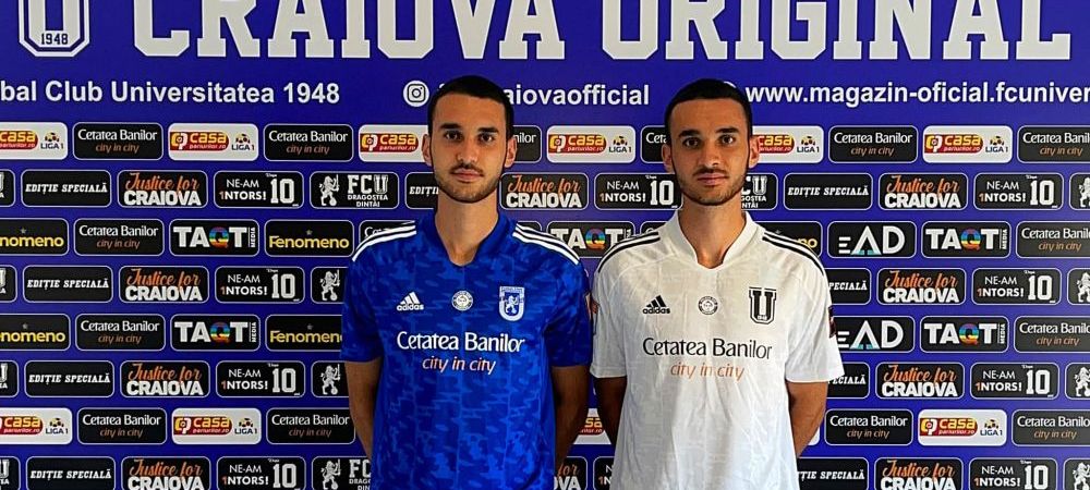 FCU Craiova a transferat doi frați gemeni! Cine sunt fotbaliștii care vin sub comanda lui Adrian Mutu