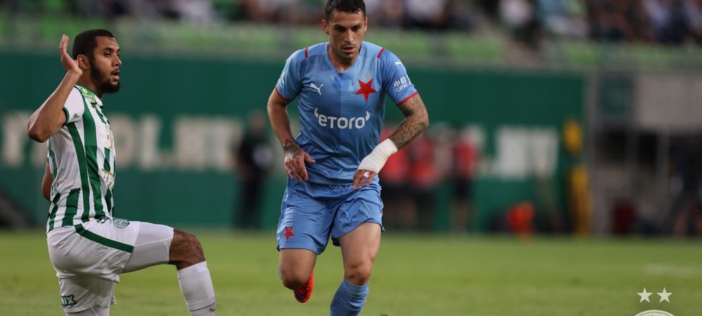 <span style="color:#f00;">Înfrângere dură pentru Slavia Praga</span> în prima manșă a preliminariilor Champions League! Stanciu a fost integralist 