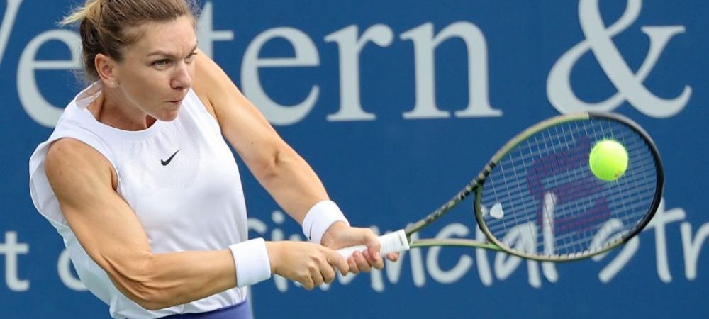 Simona Halep a făcut setul decisiv perfect! 6-4, 3-6, 6-1 cu Magda Linette în primul tur la Cincinnati: record de ași 