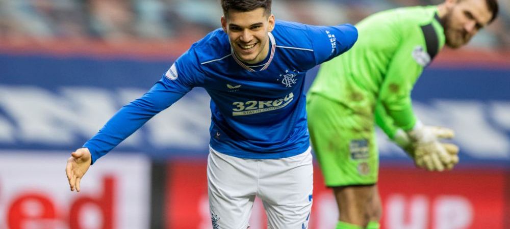 Ianis Hagi, lăudat de Steven Gerrard. Antrenorul de la Rangers a avut numai cuvinte de laudă despre jucătorul român