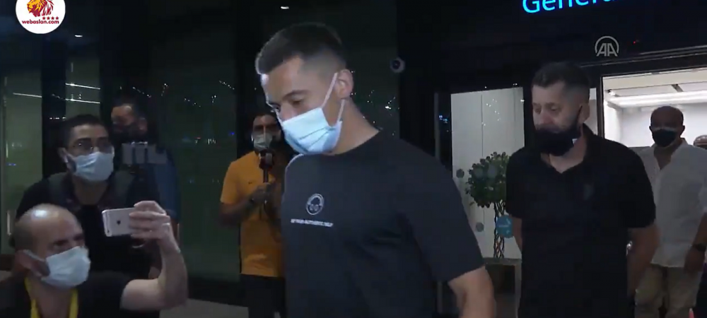 Moruțan, așteptat ca un superstar în Turcia! Primele imagini cu jucătorul român de pe aeroportul din Istanbul 