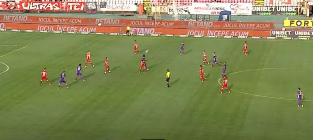 <span style="color:#f00;">VIDEO | </span>N-a vrut să-și strice freza?! Gafă incredibilă comisă de Răuță la golul superb marcat de Tănase