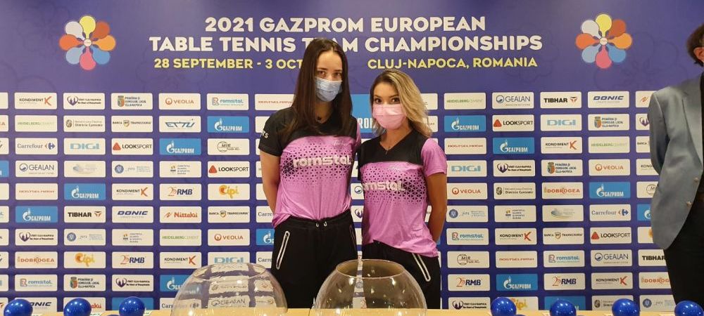 Ce adversare vor avea echipele României în grupele Europeanului de tenis de masă de la Cluj-Napoca