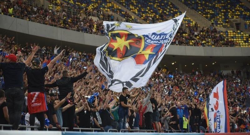 Se anunță spectacol total la derbiul FCSB - Dinamo! „Roș-albaștrii” vor să umple arena. Câte bielete au primit „câinii”