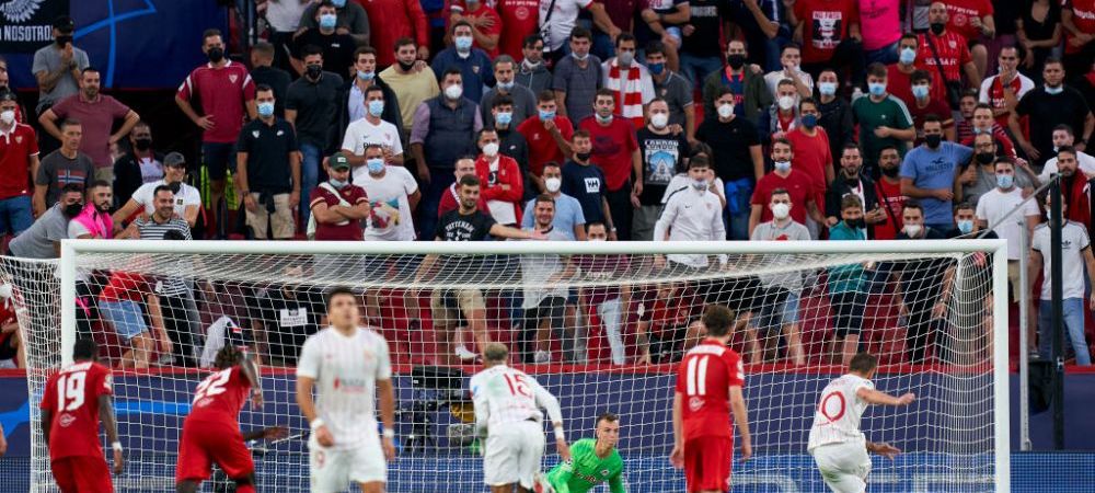 S-a scris istorie în Champions League! Sevilla - Salzburg, primul meci în care se acordă patru penalty-uri 