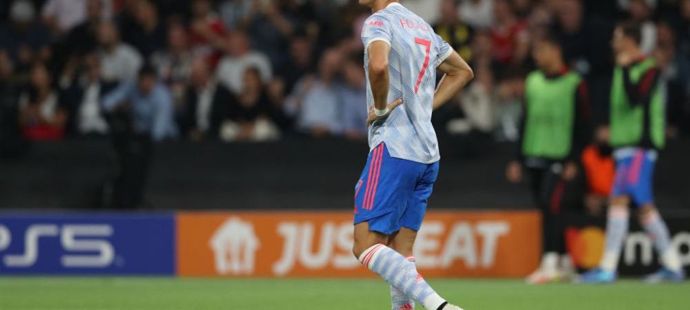 Reacția lui Cristiano Ronaldo după înfrângerea cu Young Boys. Manchester United a pierdut în ultimul minut 