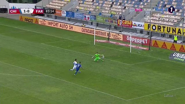 Chindia - Farul 2-0 | Daniel Popa s-a distrat cu apărarea echipei lui Hagi! „Dublă” înscrisă de jucătorul Chindiei 