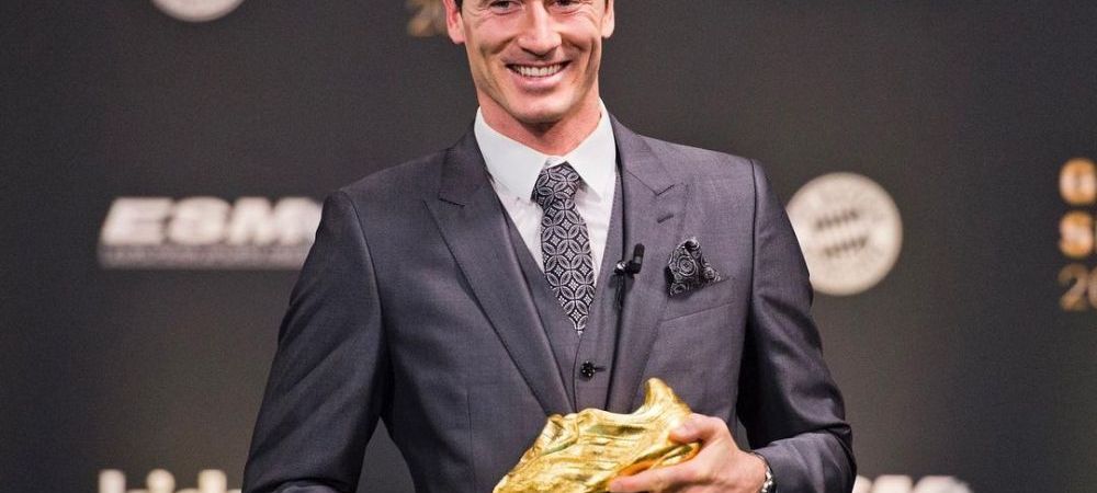Robert Lewandowski a câștigat Gheata de Aur. Polonezul a fost însoțit la ceremonie de frumoasa lui soție
