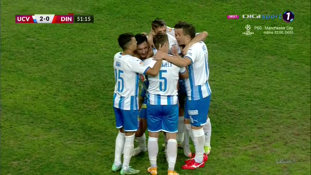 Universitatea Craiova - Dinamo 5-0. Încă o umilință pentru ”câini”