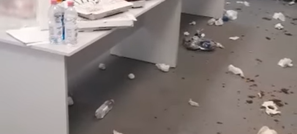 Așa a lăsat CFR-ul vestiarul la Arad! Imaginile au ajuns pe internet + paralela cu japonezii