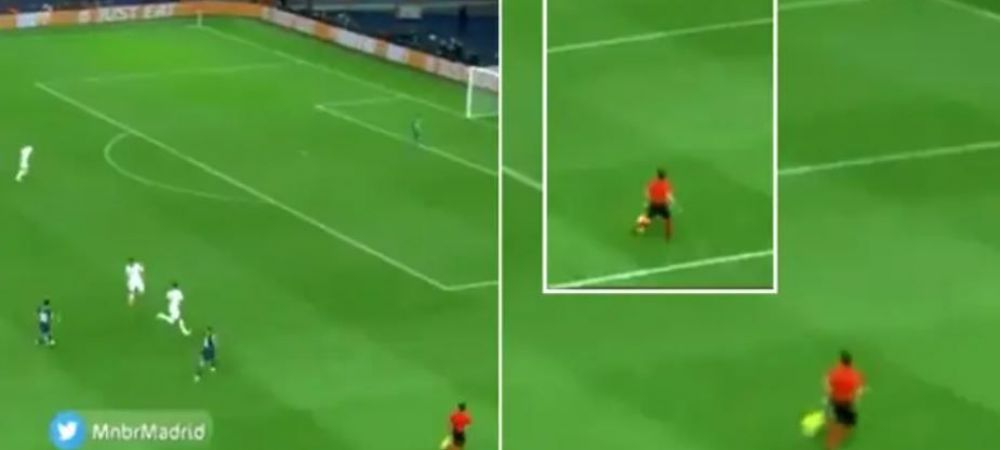 Arbitrul de tușă, uluit de driblingurile lui Messi! Concentrat la starul argentinian, a uitat pe unde trebuie să alerge