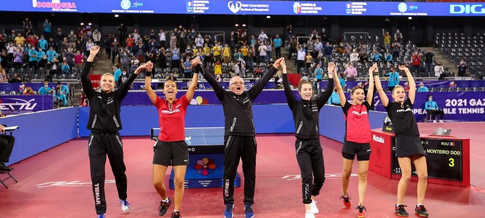 Echipa feminină de tenis de masă, în finala Europeanului de la Cluj. Cu cine joacă pentru aur
